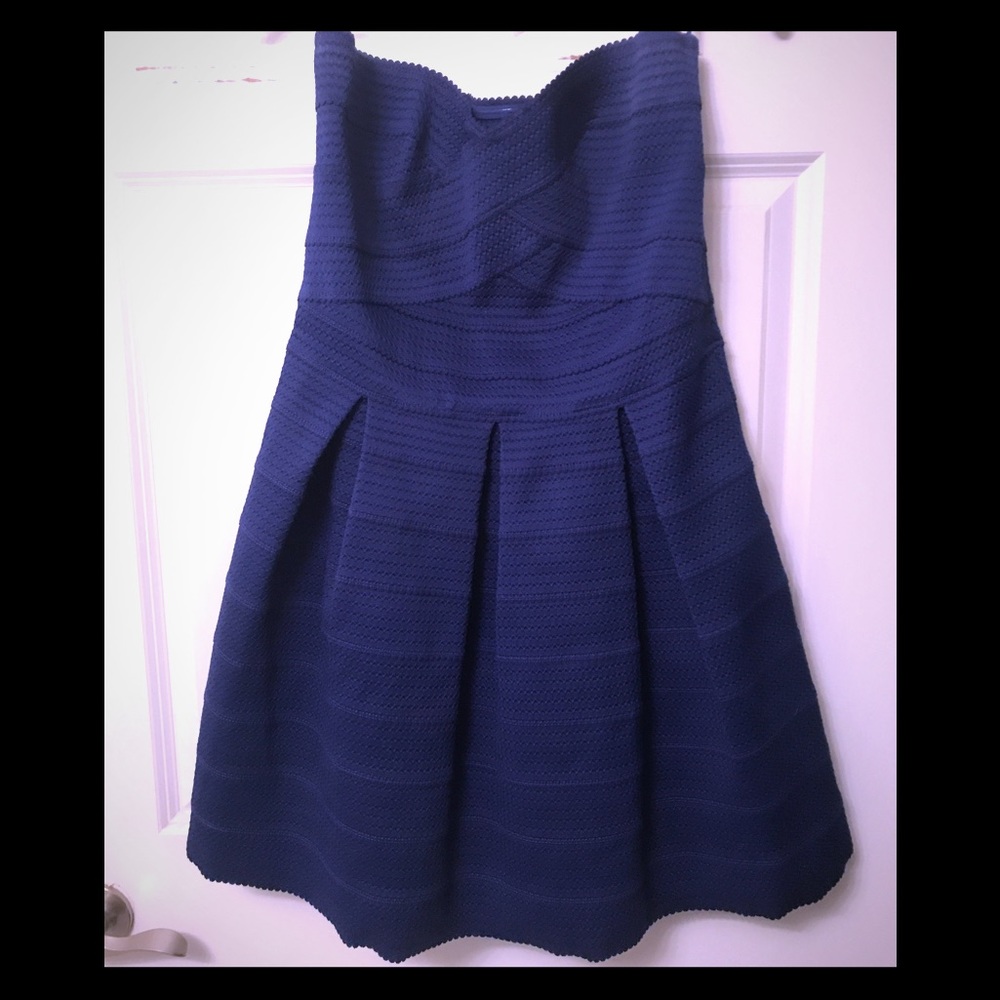 Beautiful Royal Blue Strapless Dress